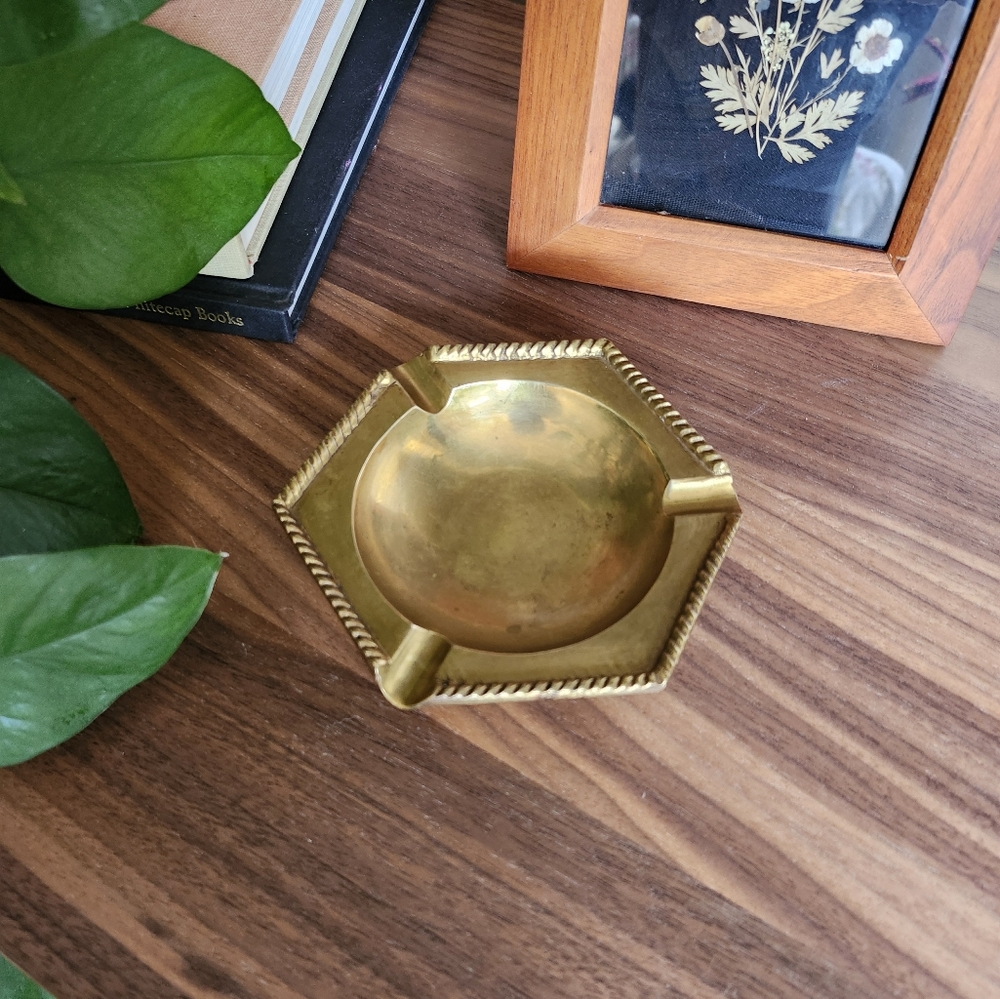 Brass ashtray